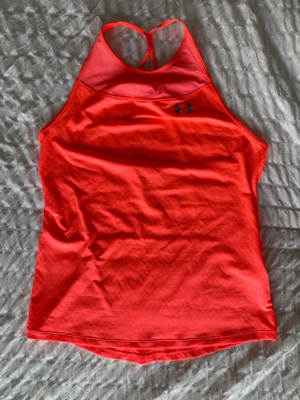 Under Armour Women's Neon Coral Racerback Workout Tank